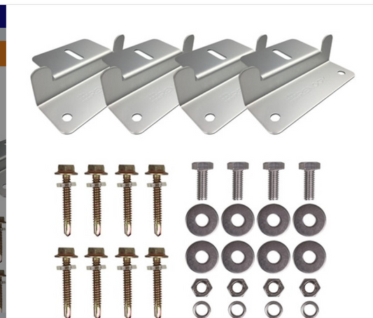 2 Pack Solar Panel Mounting Z Bracket