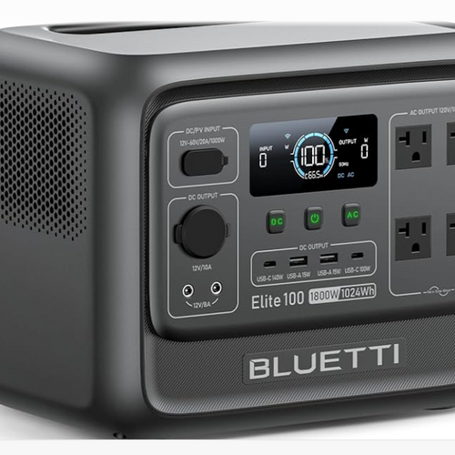 Bluetti power station on a white background