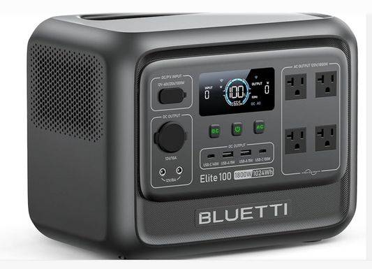 Bluetti power station on a white background