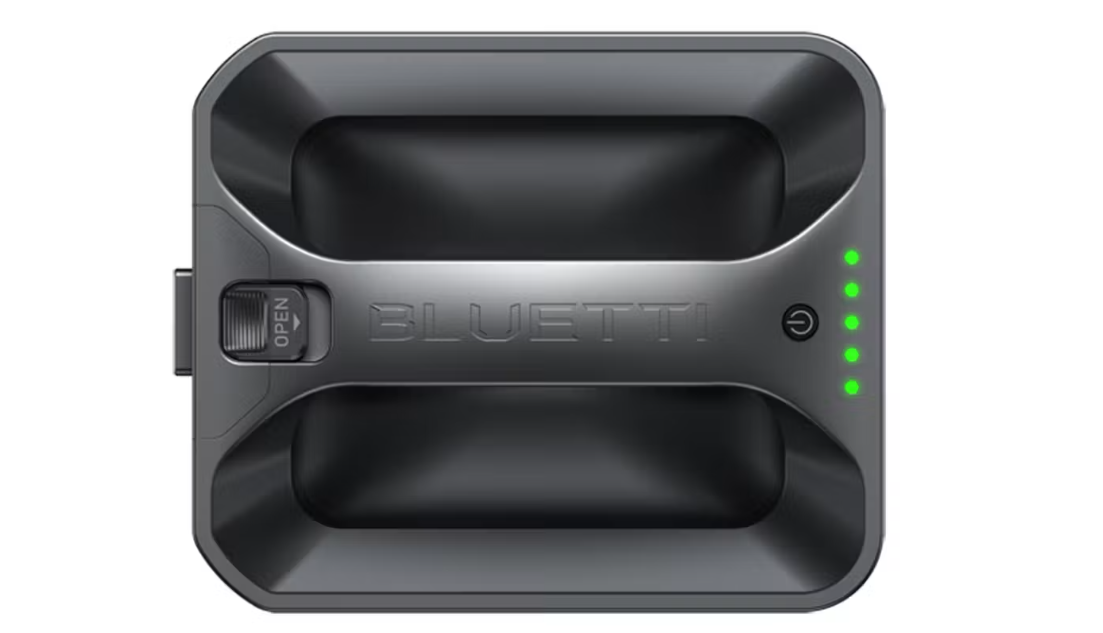 Overhead view of the Bluetti batter.