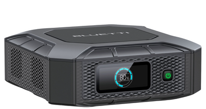 Portable Bluetti solar generator with LED display, ideal for renewable energy solutions