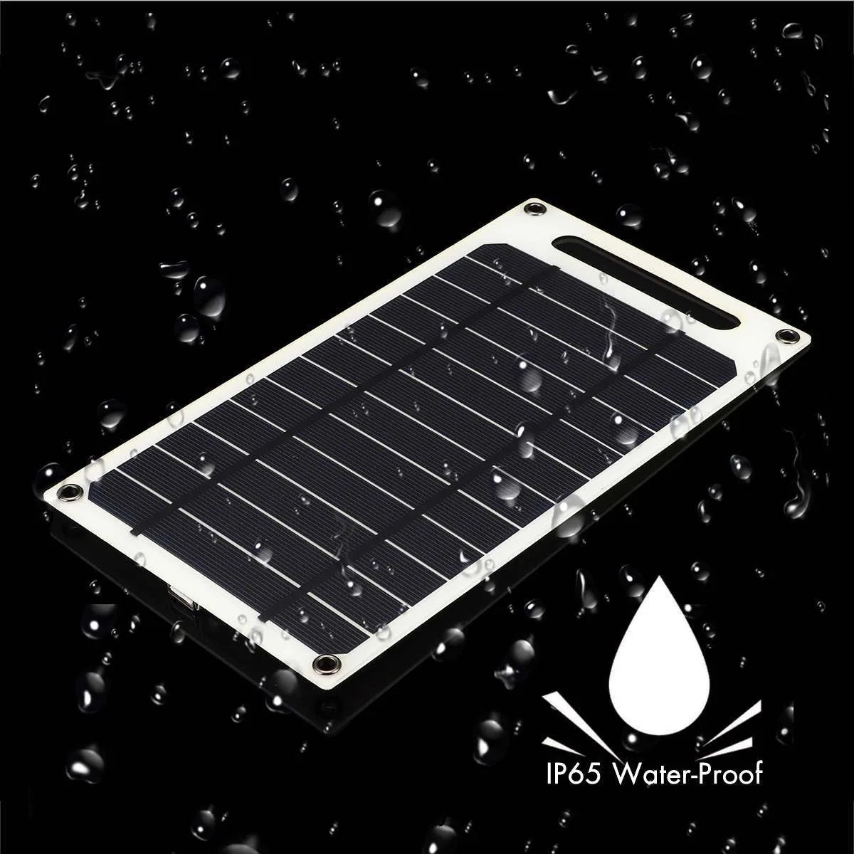 Solar Panel 30W  USB Type-C Waterproof Outdoor Hiking Camping Portable Battery Mobile Phone Charging Bank  Charging Panel  6.8V -  SolarFlares Generators