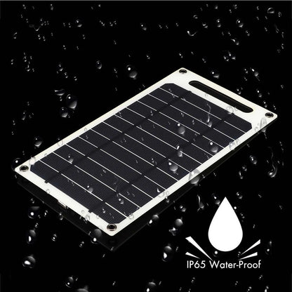 Solar Panel 30W  USB Type-C Waterproof Outdoor Hiking Camping Portable Battery Mobile Phone Charging Bank  Charging Panel  6.8V -  SolarFlares Generators