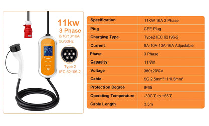 11KW Type 2 EV Charger