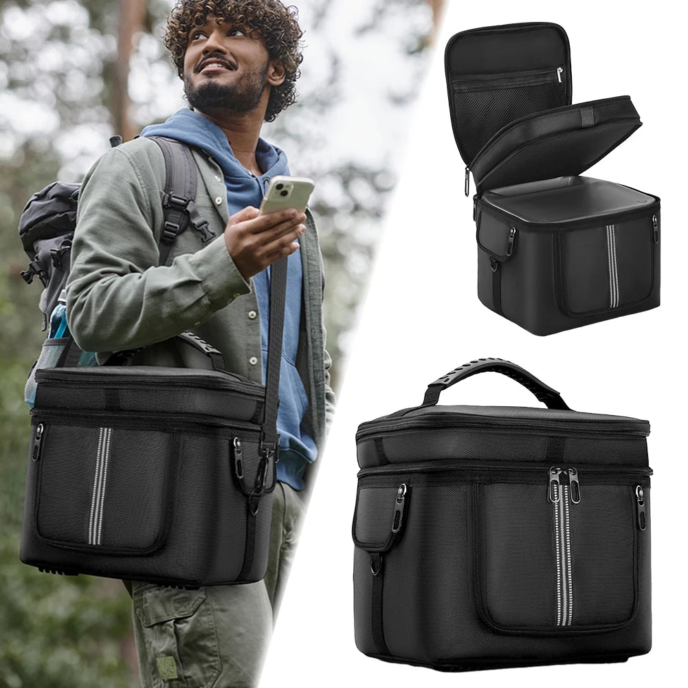 Portable Power Station Bag Waterproof Protective Case with Shoulder Strap & Handle for Ecoflow River 2 Pro & Ecoflow River 2 Max -  SolarFlares Generators