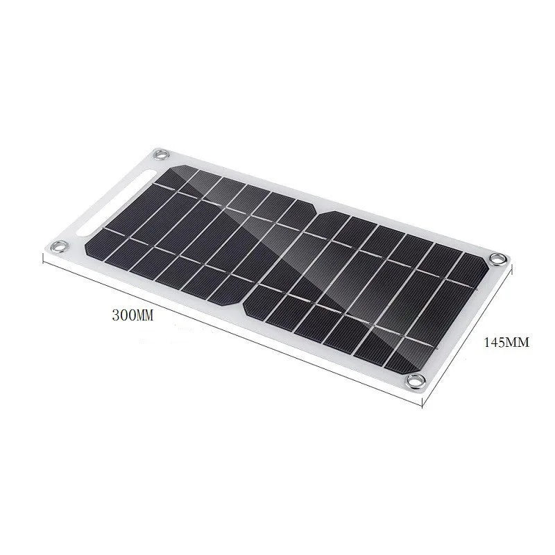 Solar Panel 30W  USB Type-C Waterproof Outdoor Hiking Camping Portable Battery Mobile Phone Charging Bank  Charging Panel  6.8V -  SolarFlares Generators