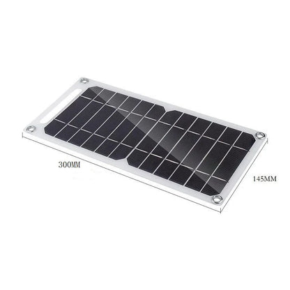 Solar Panel 30W  USB Type-C Waterproof Outdoor Hiking Camping Portable Battery Mobile Phone Charging Bank  Charging Panel  6.8V -  SolarFlares Generators