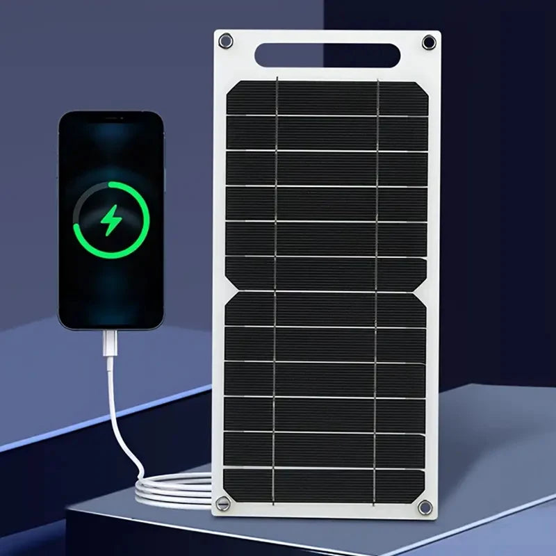 Solar Panel 30W  USB Type-C Waterproof Outdoor Hiking Camping Portable Battery Mobile Phone Charging Bank  Charging Panel  6.8V -  SolarFlares Generators