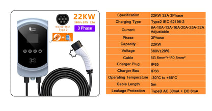 feyree 32A WiFi EV Wall Charger