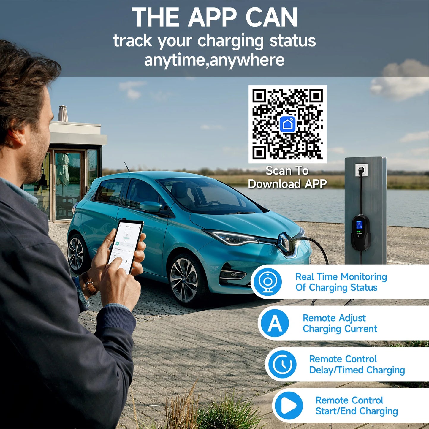 3.6KW WiFi Portable EV Charger