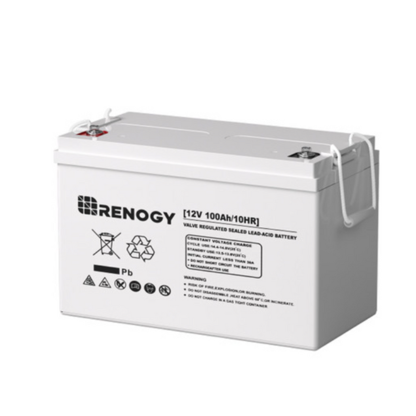 12V 100Ah AGM Rechargeable Battery, Long-Lasting Deep Cycle Power Solution