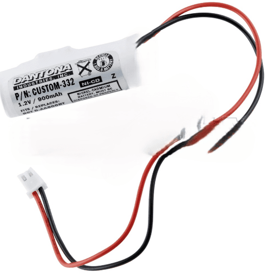 Emergency Lighting Systems 1.2V NiCd Battery – Replacement with 900mAh capacity and connector wires. Ideal for emergency lighting applications.