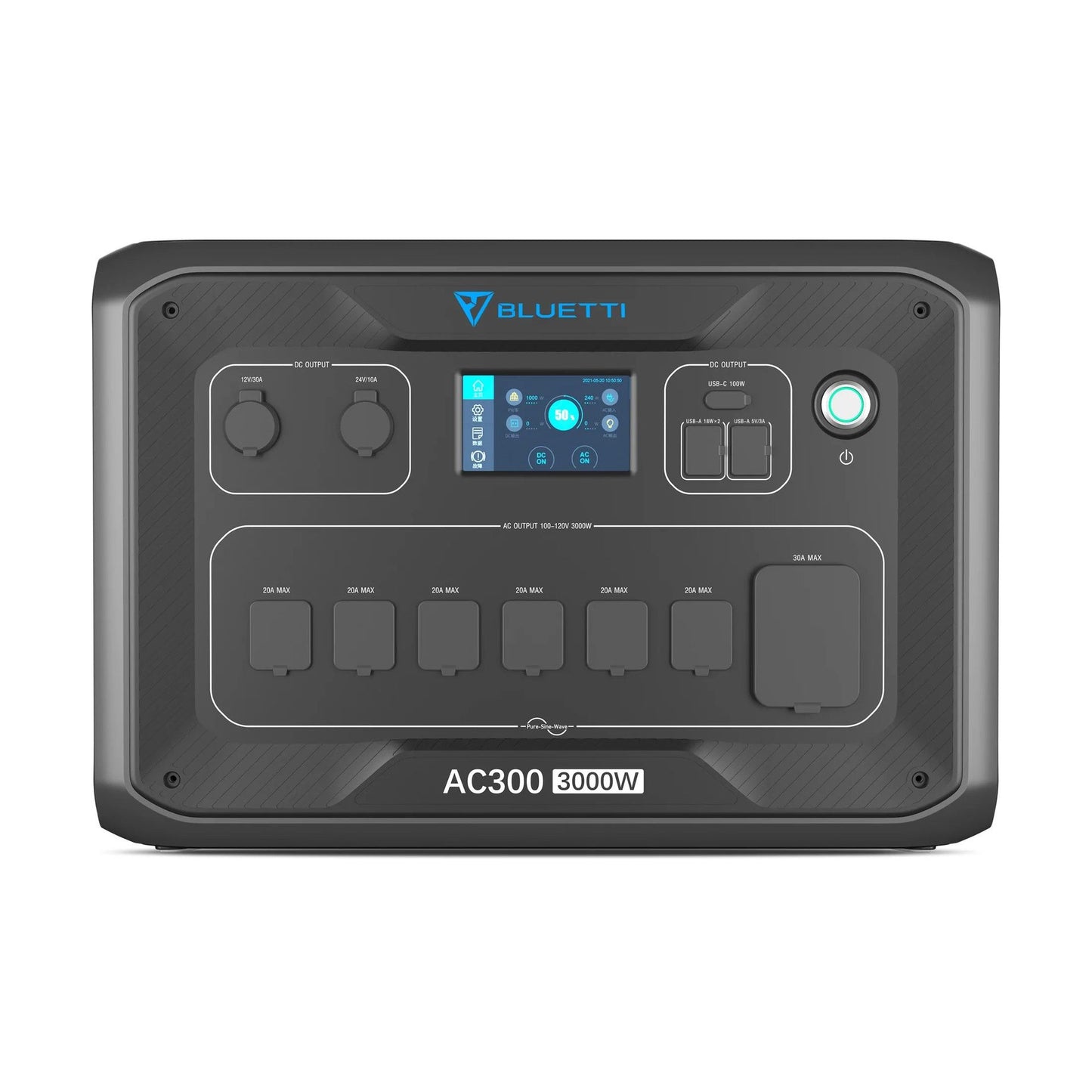 AC300 Portable Power Station, Reliable Backup Battery for Travel and Emergency Use