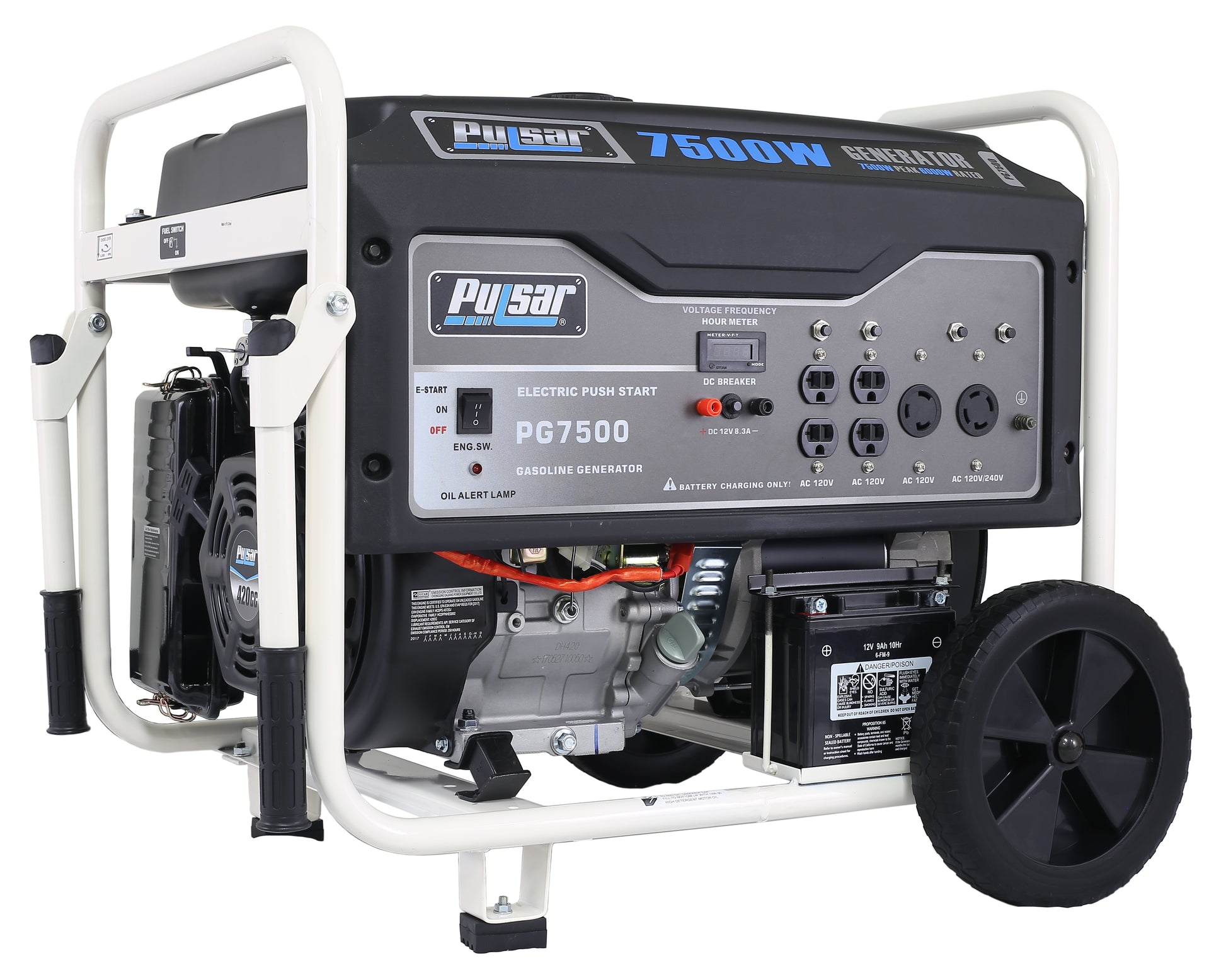 Pulsar 7500W Gas Powered Generator -  SolarFlares Generators