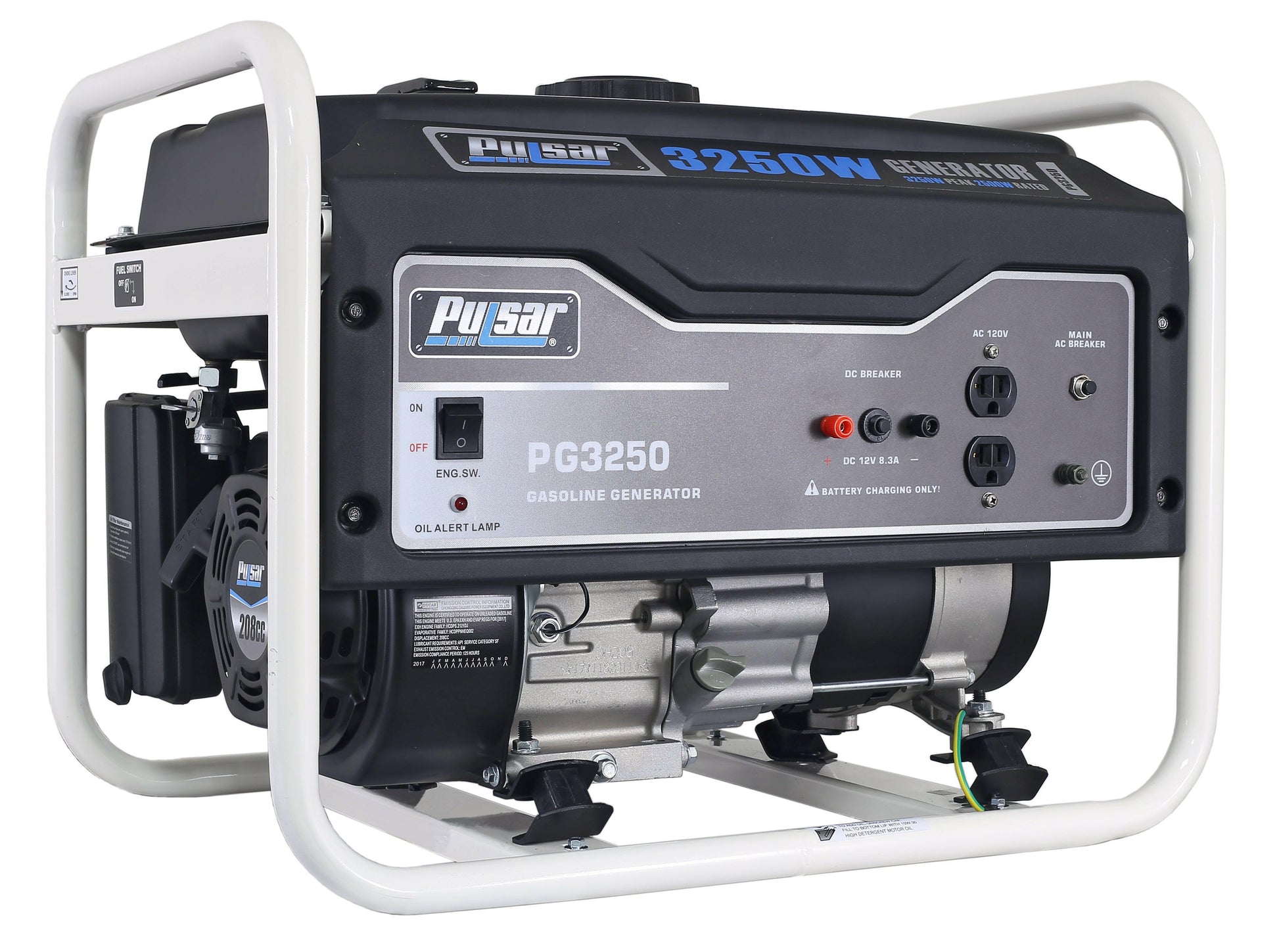 Pulsar 3250W Gas Powered Generator -  SolarFlares Generators