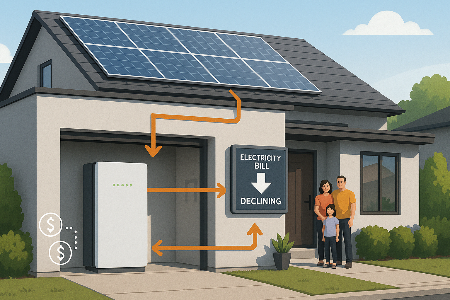 power storage systems in homes to reduce the cost of electricity