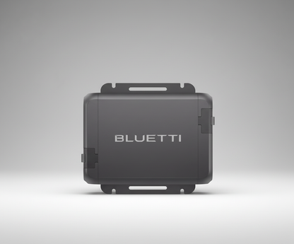 Bluetti solar generator unit on white background, renewable energy device