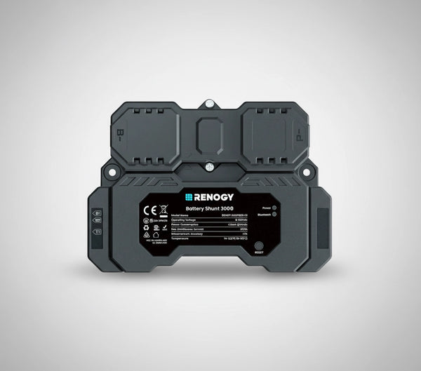 Renogy Battery Shunt 300 Smart Battery Monitor for SOC, Voltage & Current Tracking