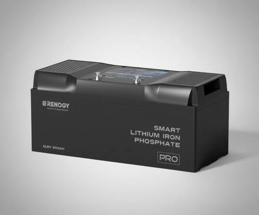 Pro- 12V 200Ah Smart Lithium Iron Phosphate Battery w/ Bluetooth & Self-Heating