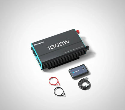 1000W power inverter kit with cables and remote, renewable solar energy accessory