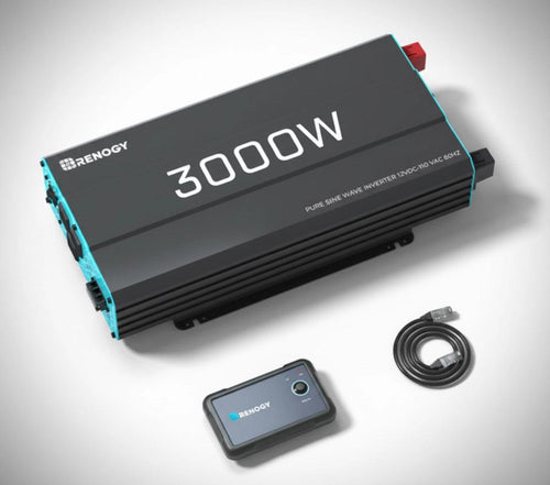 Renogy 3000W pure sine wave inverter for solar generator kits with remote and cable