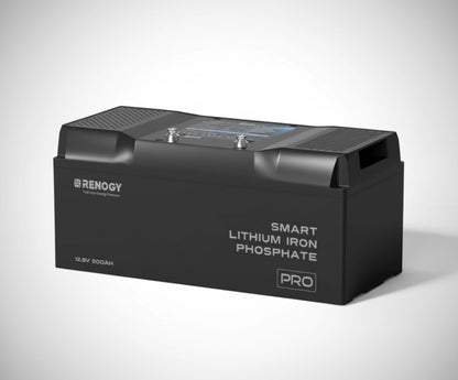 Pro- 12V 200Ah Smart Lithium Iron Phosphate Battery w/ Bluetooth & Self-Heating