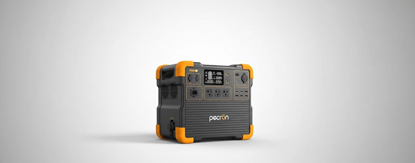 2400W Portable Power Station – Pecron E2400LFP, 2048Wh LiFePO4, Fast Solar Charging