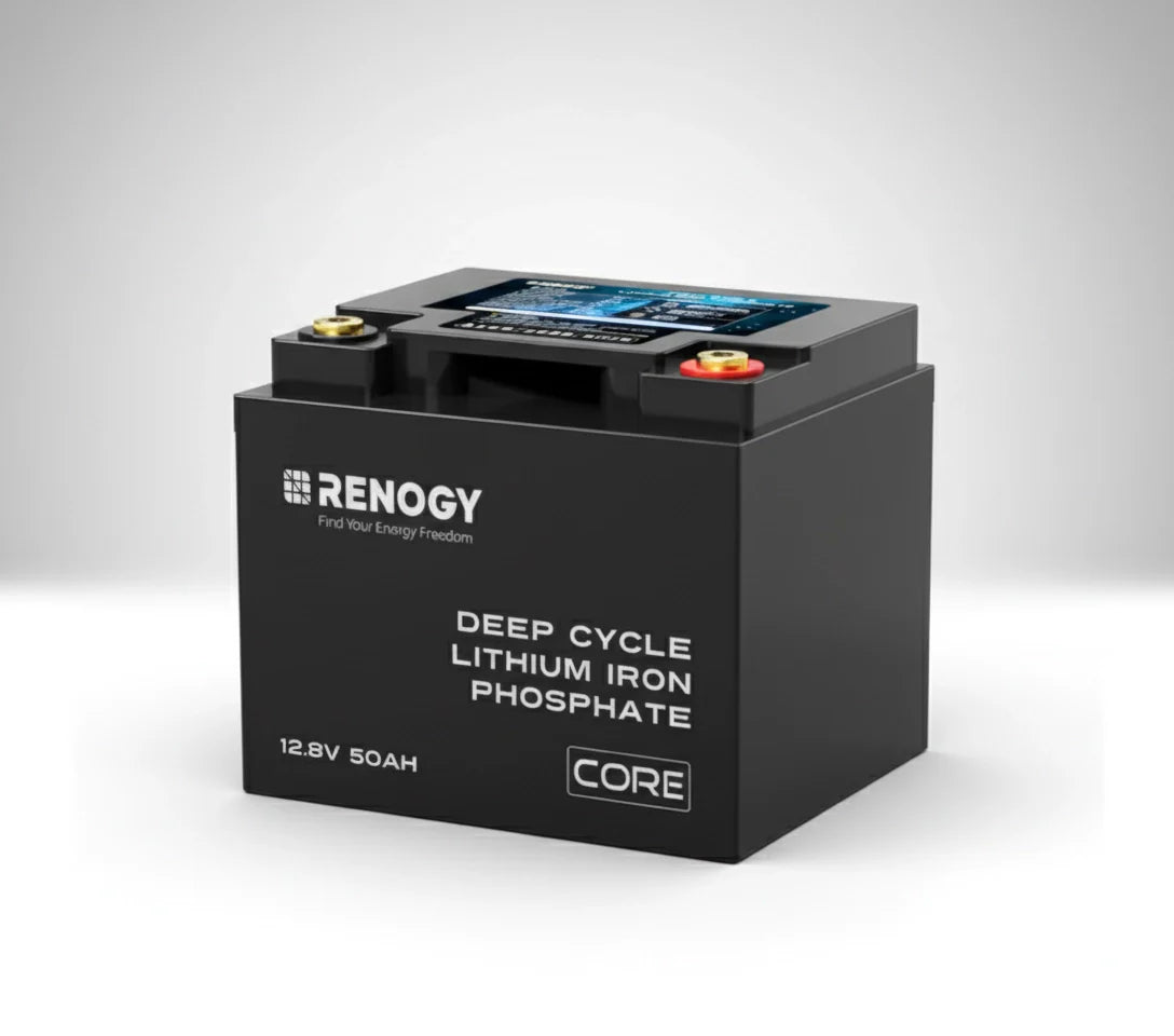 Deep cycle lithium iron phosphate battery 12.8V 50Ah for solar power systems