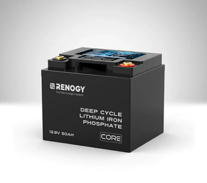 Deep cycle lithium iron phosphate battery 12.8V 50Ah for solar power systems