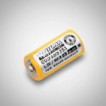 Yellow Ni-Cd AA rechargeable battery for solar garden lights, SolarFlare Generators accessory
