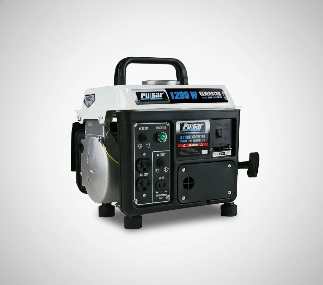 Pulsar PG1202SA 1200 Watts Portable Gasoline/Oil 2-Stroke Generator