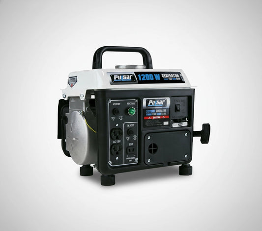 Pulsar PG1202SA 1200 Watts Portable Gasoline/Oil 2-Stroke Generator