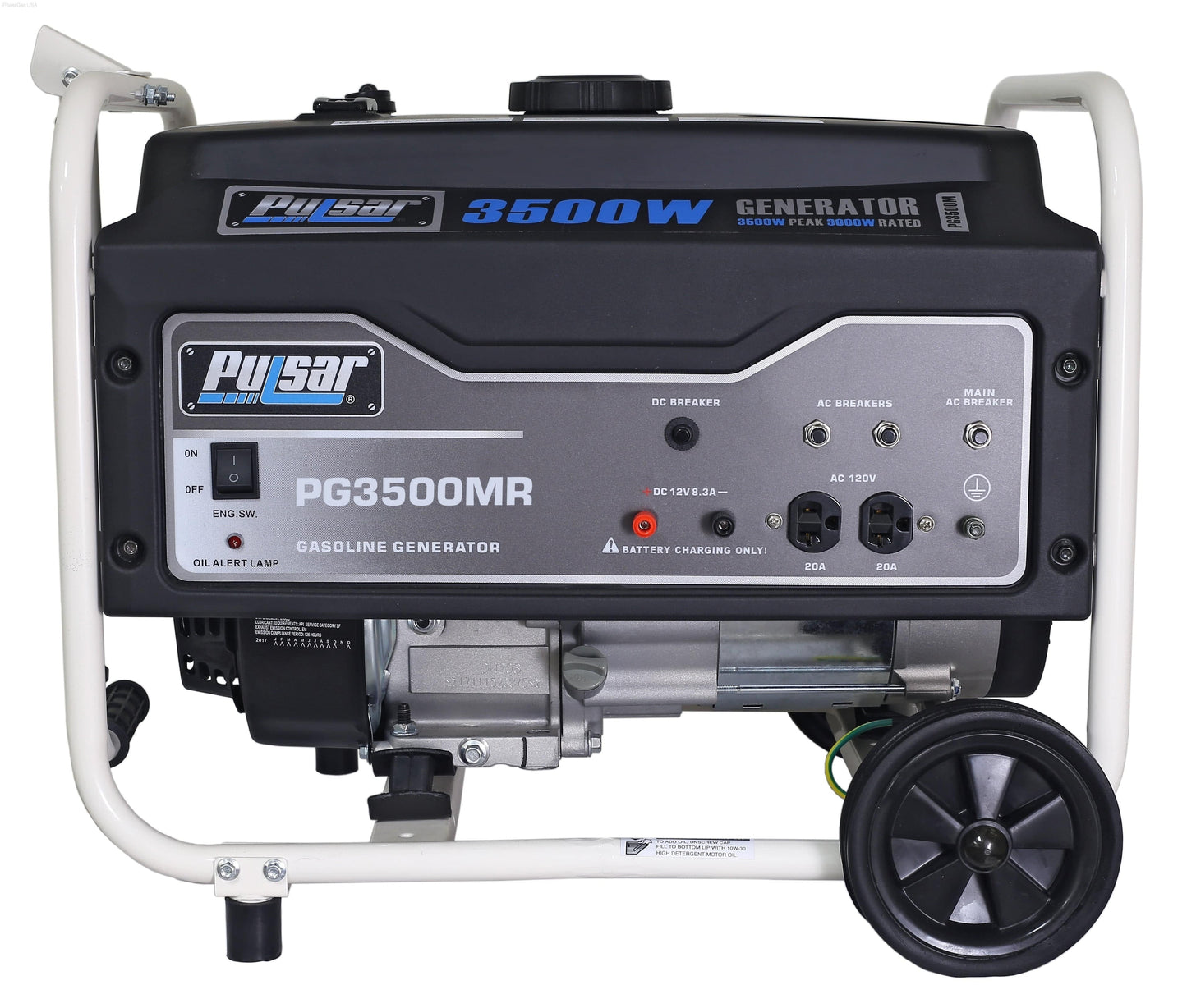 Pulsar PG3500MR 3500W Gas Powered Portable Generator (CARB) with 3000 Running Watts