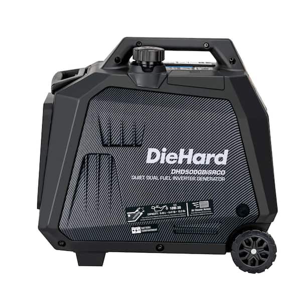 Générateur onduleur bi-carburant de 5000 W avec démarrage par bouton/démarrage à distance et alerte CO