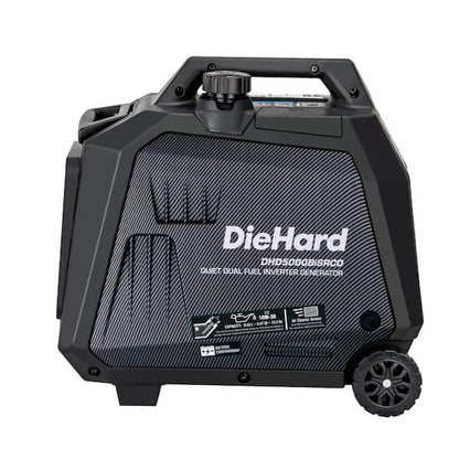Générateur onduleur bi-carburant de 5000 W avec démarrage par bouton/démarrage à distance et alerte CO
