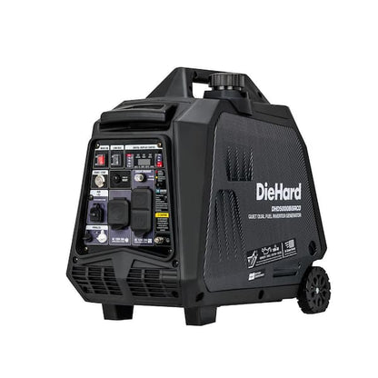 Générateur onduleur bi-carburant de 5000 W avec démarrage par bouton/démarrage à distance et alerte CO