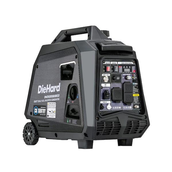 Générateur onduleur bi-carburant de 5000 W avec démarrage par bouton/démarrage à distance et alerte CO