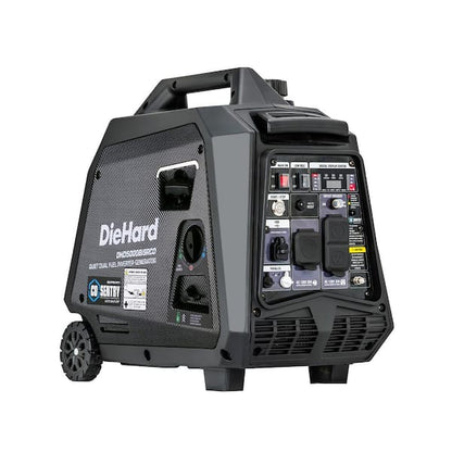 Générateur onduleur bi-carburant de 5000 W avec démarrage par bouton/démarrage à distance et alerte CO