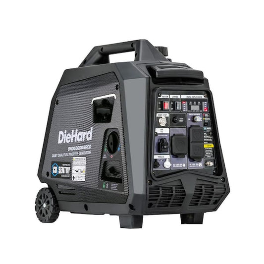 Générateur onduleur bi-carburant de 5000 W avec démarrage par bouton/démarrage à distance et alerte CO